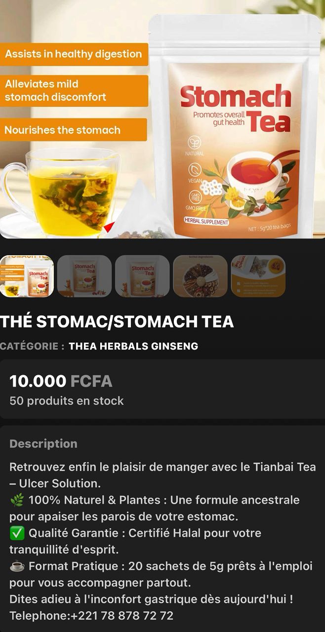 Stomach Tea – Tisane Santé Digestive & Confort Gastrique
