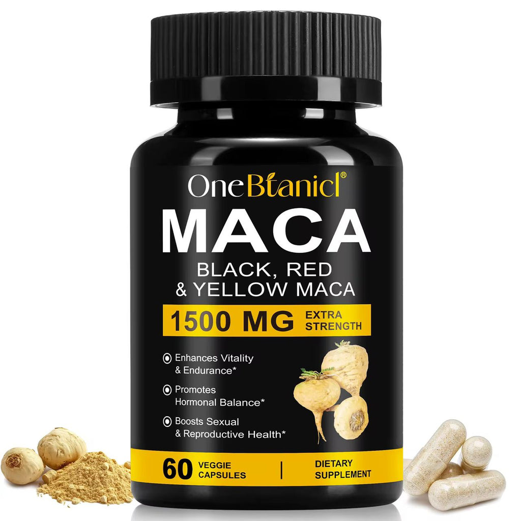 Maca Triple Force 1500mg – Noir, Rouge & Jaune