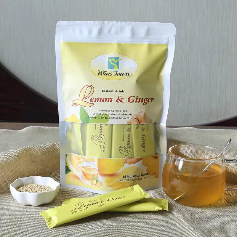 Lemon & Ginger Instant Tea – Boisson Citron Gingembre Sans Caféine